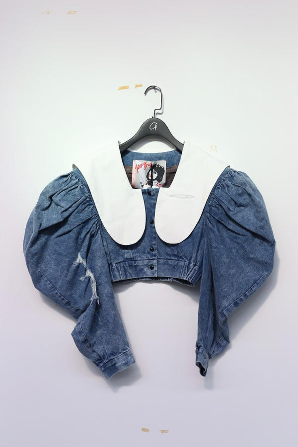 Jennyfax Western sailor beam short top jfaw22B02 blue